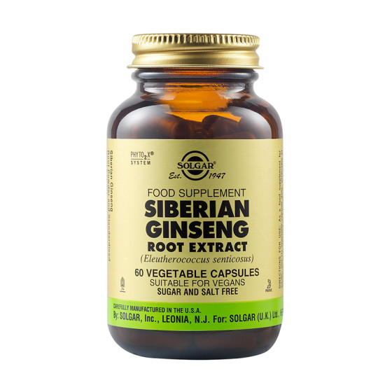 Solgar SFP Siberian Ginseng Extract - 60 φυτικές κάψουλες